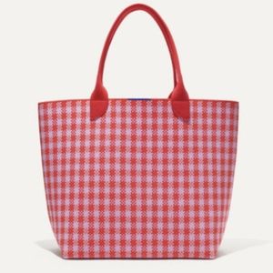 Rothy's lightweight tote Poppy gingham NWT